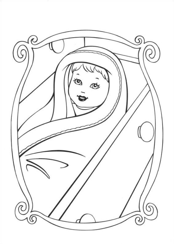Plansa de colorat cu Barbie 10 2